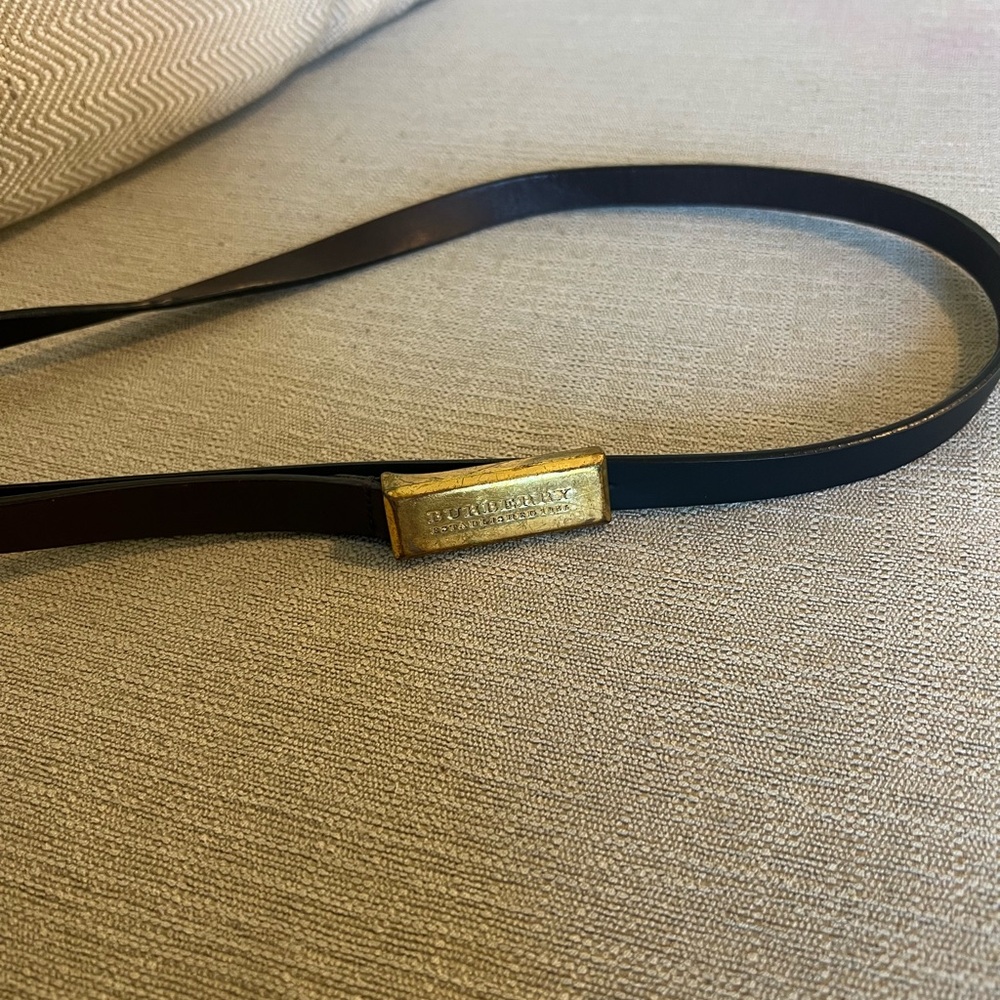 Burberry Belt with Gold Buckle